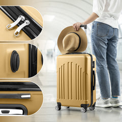 Vertical Striped Four In One Suitcase - Otaj Gifts
