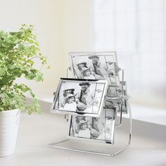 Horizontal Placement Photography Studio Rotating Metal Photo Picture Frame for 6x4in Photo - Otaj Gifts