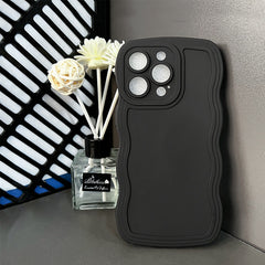 Solid Color Big Wave Suitable For Phone Case Solid Color Drop-resistant Soft Shell - Otaj Gifts