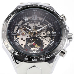 Men's Personality All-steel Hollow Automatic Mechanical Watch - Otaj Gifts