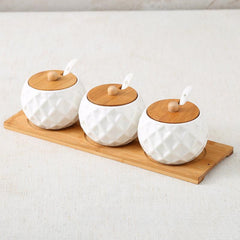 Seasoning Jar Seasoning Bottle Salt Monosodium Glutamate Seasoning Box Set Household - Otaj Gifts