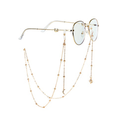 Letter Glasses Chain Fashion Star Butterfly Sun - Otaj Gifts
