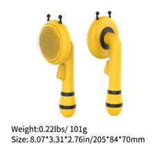 Little Bee Pet Needle Comb Cat Comb One Button Washing Artifact Pet Comb Hair Removal Pet Washing Brush Little Bee Pet Hair Removal Brush Comb - Gentle And Effective Grooming Tool For Dogs And Cats - Otaj Gifts