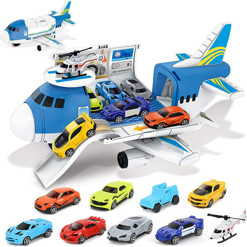 Aircraft Vehicle Toys Fun Educational Simulation Transport Cargo Airplane Car Toy Play Set for 3 to 6 Years Old - Otaj Gifts