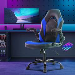 PU Leather Ergonomic Office Chair Swivel Computer Gaming Chair With Lumbar Support - Otaj Gifts