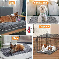 Cat Dog Non-Slip Mat, Extra Warm Thermal Pet Pad Self-Heating Cat Mat Warm Thermal Pet Pad Washable Dog Crate Pad Heat Dog Cat Bed Mat Blanket Non-Slip - Otaj Gifts