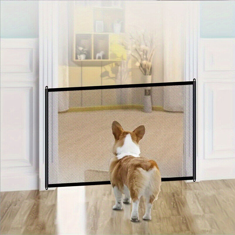 Pet Isolation Mesh No Drilling Safety Fences Net Portable Dog Cat Stair Door - Otaj Gifts