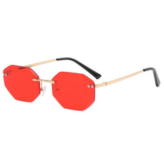 Frameless Polygon Fashion Glasses For Men And Women - Otaj Gifts