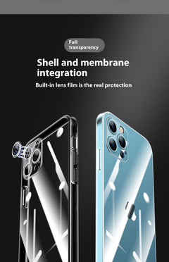 All-inclusive Electroplating Transparent TPU Comes With Lens Protector Phone Case - Otaj Gifts