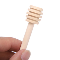 24Pcs Wooden Honey Dripper Stick Server Jam Syrup Drizzler Stirring Rod Kitchen Gadgets (8cm) - Otaj Gifts