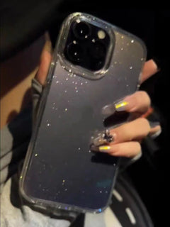 Thin And Glittering Transparent Soft Phone Case - Otaj Gifts