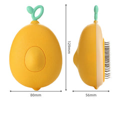 Creative Cat Grooming Comb Portable Massage Brush One-Button Remove Floating Hair Scraper Cats Dogs Pet Self Cleaning Tool Accessories - Otaj Gifts