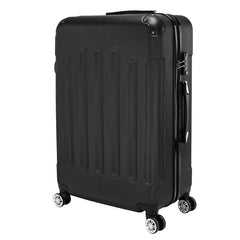 3-in-1 ABS Trolley Case 20 Inches-24 Inches-28 Inches Black - Otaj Gifts