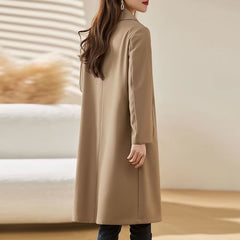 Mid-Length Spring And Autumn New Versatile Trench Thin Coat - Otaj Gifts