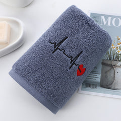 Thickened Absorbent Cotton Embroidered Towel - Otaj Gifts
