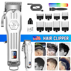 Professional Hair Clippers Cordless Trimmer Beard Cutting Machine Barber Best Gift - Otaj Gifts