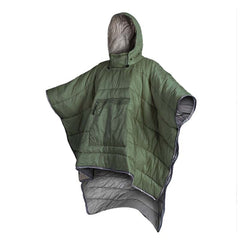 Outdoor Cloak Sleeping Bag Camping Wearable Cold-proof Warm Cape Shawl Blanket - Otaj Gifts