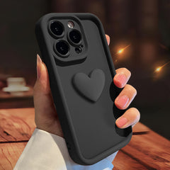 Three-dimensional Love Skin-friendly Frosted Lens All-inclusive Phone Case - Otaj Gifts