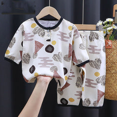Summer Clothes Cotton Silk Air-conditioning Clothes Baby Clothes - Otaj Gifts