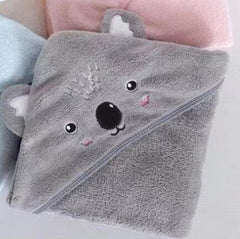 Coral Fleece Three-dimensional Cartoon Bath Towel Children Hoodie Cloak - Otaj Gifts