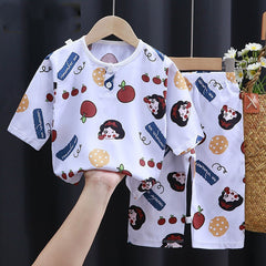 Summer Clothes Cotton Silk Air-conditioning Clothes Baby Clothes - Otaj Gifts
