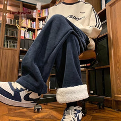 American Corduroy Sweatpants Men's Winter - Otaj Gifts