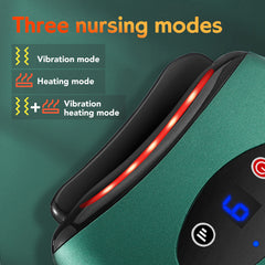 Eletric Bianstone Gua Sha Board Tools Hot Compress Heating Vibration Back Facial Massager Meridian Lymphatic Drainage Scraping Heating Vibration Scraping Neck Face Skin Lifting Removal Wrinkle Tool - Otaj Gifts