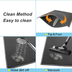 Kitty Cat Litter Mat Trapping Honeycomb Double Layer Design Waterproof Double Layer EVA Cat Litter Pad Waterproof Non-slip Sand Basin Filter Kitten Dog Washable Mattress - Otaj Gifts