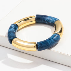 Fashion Bracelet Acrylic Gold Powder Plus Gold Ladies - Otaj Gifts