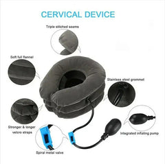 Neck Support Cushion Inflatable Air Cervical Neck Traction Device Body Relaxing Tractor Support Massage NECK Pillow - Otaj Gifts