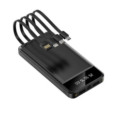 Portable Power Bank 10000mAh Power Bank - With 4 Built-in Cables Power Bank - Otaj Gifts