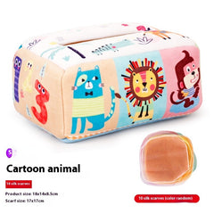 Children's Drawstring Paper Towel Box Toy Baby Fabric Drawstring - Otaj Gifts