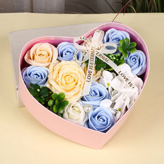 Creative New Soap Flower Heart-shaped Gift Box Valentine's Day Christmas Creative Birthday Gift - Otaj Gifts