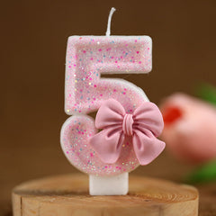 Creative Digital Bow Birthday Candle - Otaj Gifts