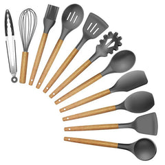 Kit 12 Pieces Silicone Kitchen Utensils - Otaj Gifts