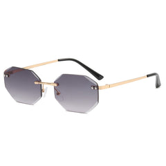 Frameless Polygon Fashion Glasses For Men And Women - Otaj Gifts