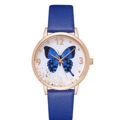 Women's Fashion Numbers Rhinestone Butterfly Quartz Watch - Otaj Gifts