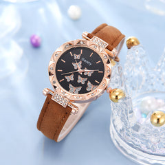Women's Fashion Simple Butterfly Digital Belt Watch - Otaj Gifts