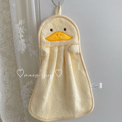 Towels Can Hang Coral Fleece Absorbent Towels To Wipe Face Bathroom Children - Otaj Gifts