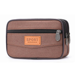 Enlarged Canvas Mobile Phone Bag Zipper Waterproof - Otaj Gifts