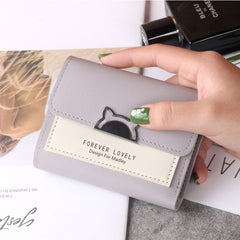 Small Purse Female Short Style Folding Personality Student Mini Money Clip - Otaj Gifts