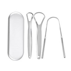 Tongue Coating Cleaner Anti-halitosis Oral Cleaning Tools Iron Boxes - Otaj Gifts