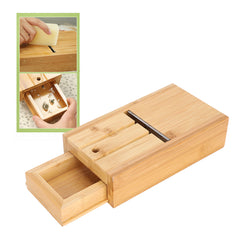 Adjustable Bamboo Soap Cutter Planer Tools HandMade Soap Making Supplies with Drawer - Otaj Gifts