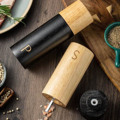 Retro Creative Oak Pepper Grinder Kitchen Household Wooden Seasoning Bottle - Otaj Gifts