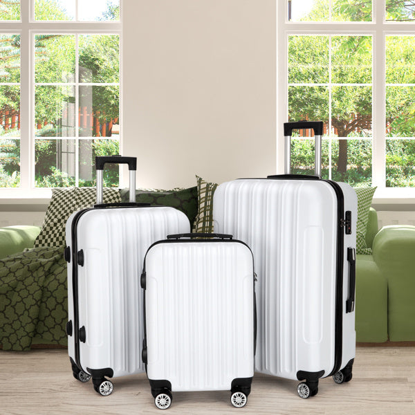 Vertical Pattern Three-in-one Trolley Case With Handle And Universal Wheels - Otaj Gifts