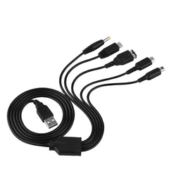 5 in 1 Charger USB for Nintendo NDS Ll  XL 3DS Wii U PSP Multi Function Charging Cable - Otaj Gifts
