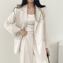 Women's Fashion L Korean Style Leisure Suit Trousers Suit - Otaj Gifts