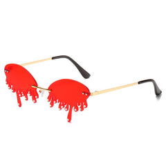 Sunglasses Personality Tear-shaped Visor Glasses - Otaj Gifts