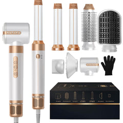 Blow Dryer Brush 7 In ONE, 110,000 RPM High-Speed Negative Ionic Hair Dryer With Diffuser Concentrator, Thermal Brush Hair Straightener Magic Styler, Volumizing Hair Styling Tools - Otaj Gifts