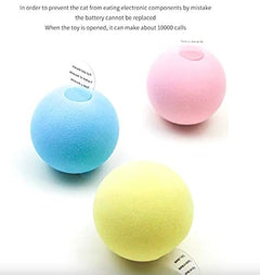 New Gravity Ball Smart Touch Sounding Toys Interactive Pet Toys Squeak Toys Ball Pet Training Toy For Indoor Cats - Otaj Gifts